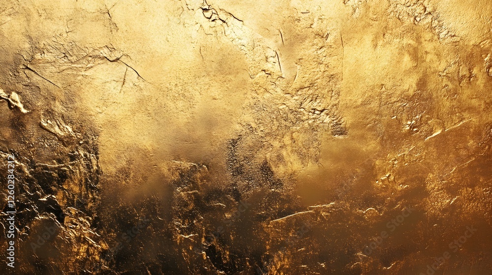 Aufkleber exquisite metallic textures in shimmering golden hues blend together to create a captivating abstrac