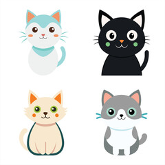 Stylized Cat Silhouette Vector – Perfect for Digital & Print Use