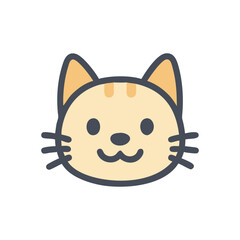 Minimalist Cat Silhouette Vector Icon for Logos & Artwork.
