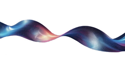 ribbon like wave no background white background