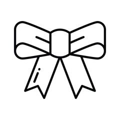 Decorative bow icon, perfect for adding a festive touch.