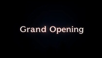 Obraz premium Grand Opening Announcement Digital Display Sign