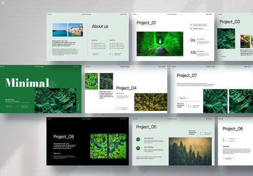 Minimal Portfolio Presentation Layout