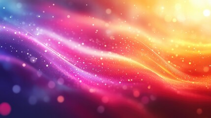 Fototapeta premium Abstract dynamic light pulses background with dynamic light pulses and colorful wave patterns. Emphasizing modern vibrancy and energetic motion, ideal for artistic designs and contemporary visuals.