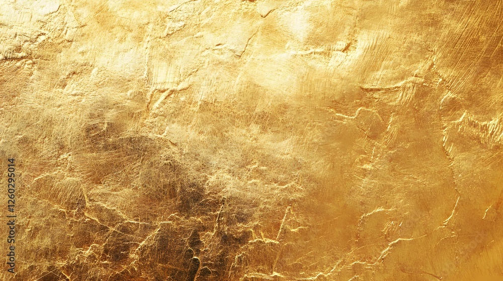 Leinwandbilder luxurious golden metallic textured background with vintage rustic grunge finish abstract granulated 