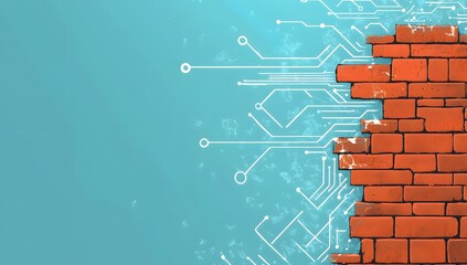 Digital disruption of brick wall