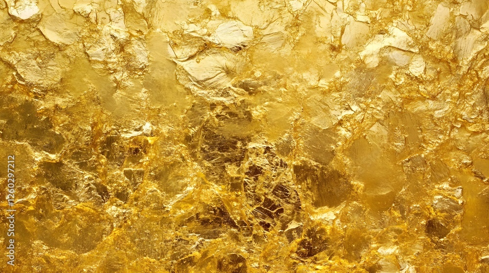 Poster magnificent metallic glow dazzling abstract textured golden backdrop for premium luxury design shiny