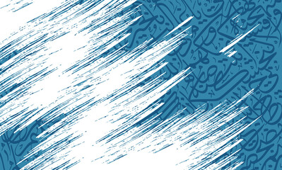 Obraz premium random calligraphy letters with grunge background Dark color and translation is 