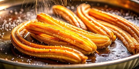 Indulge in perfectly fried churros; golden, crispy, and unbelievably delicious.