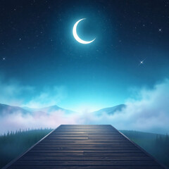 Eid Celebrations Under the Crescent Moon: A Night of Peace and Reflection