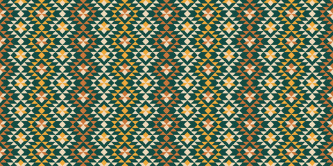 Multicolored Tribal Diamond Pattern