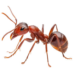 Rare Fire Ant in transparent background