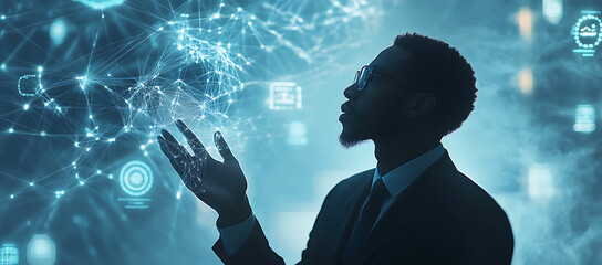 Three dimensional render of office chair standing under colorful graph arrow representing economic recession, Business chart and reflection buildings, business graph with arrow
