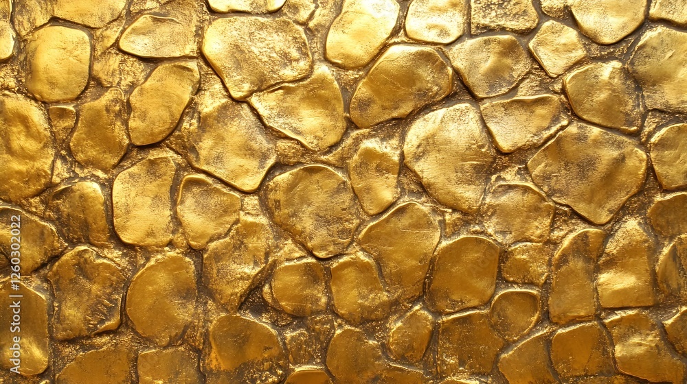 Leinwandbilder opulent golden rock wall textured background with natural mineral patterns and a rough weathered sur