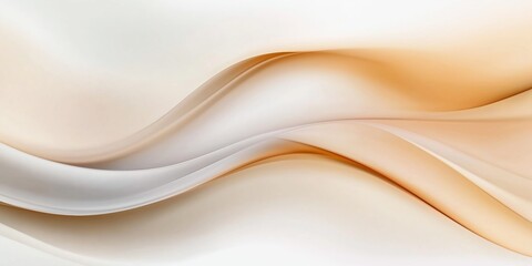 Obraz premium A white and tan wave pattern with a light brown color. The wave pattern is very smooth and flowing