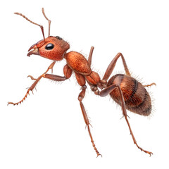 Rare Fire Ant in transparent background