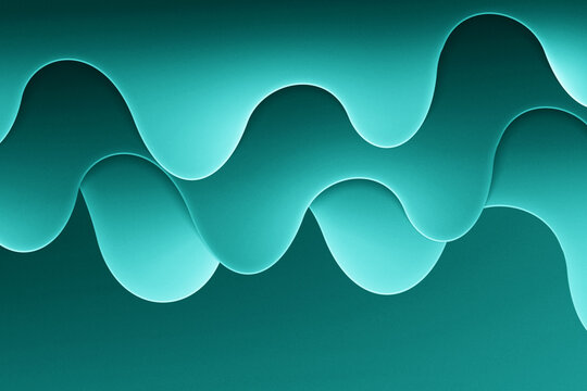 Elegant Clear Teal Curve Background for Modern Designs