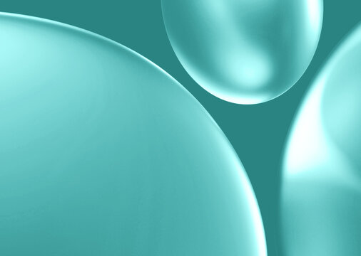 Elegant Clear Teal Curve Background for Modern Designs