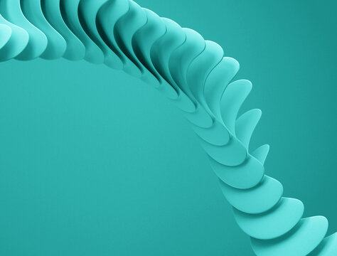 Elegant Clear Teal Curve Background for Modern Designs