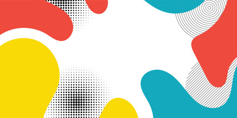 Colorful abstract geometric pop art background with wave pattern. modern vector illustration eps 10