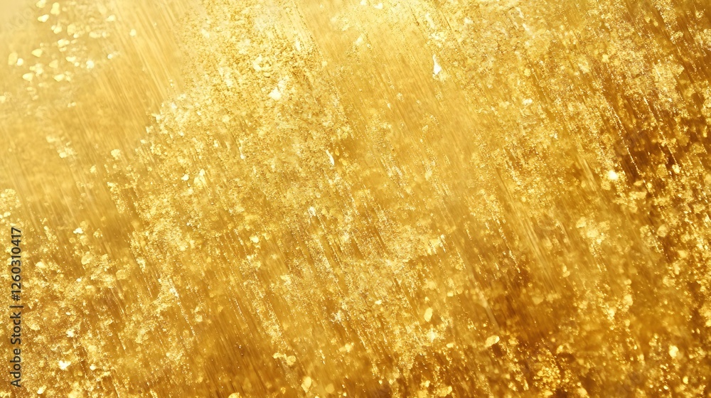 Poster shimmering golden metallic texture with glittering abstract patterns creating a luxurious and elegan