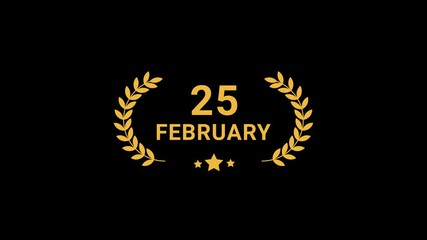 25 February Laurel Wreath Animation