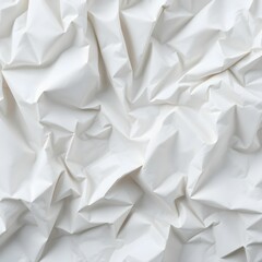 Obraz premium Crumpled White Paper Texture