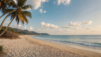 palm trees on the beach