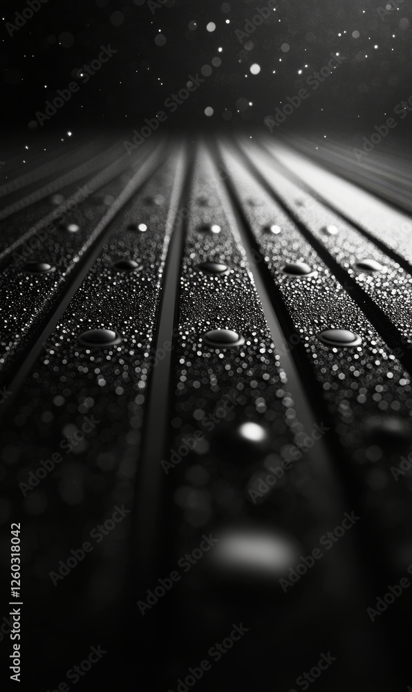 Aufkleber moody droplets on textured surface create serene atmosphere