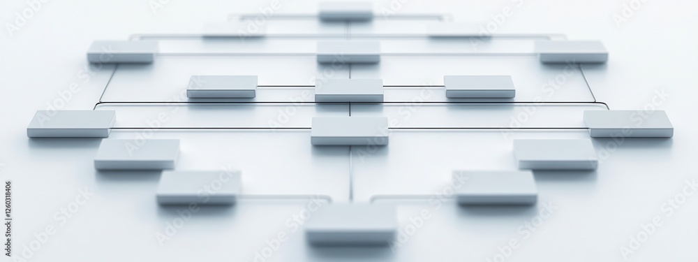 Poster organizational charts displaying varied structures, clear layout on white background, visualizing hi