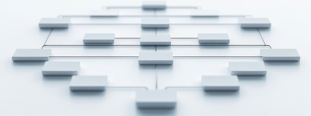 Organizational Charts Displaying Varied Structures, Clear Layout on White Background, Visualizing Hierarchical Relationships and Roles