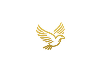 A sleek line-style logo of an eagle, symbolizing strength, freedom, and precision.