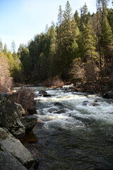 Beautiful view of the American winter in February