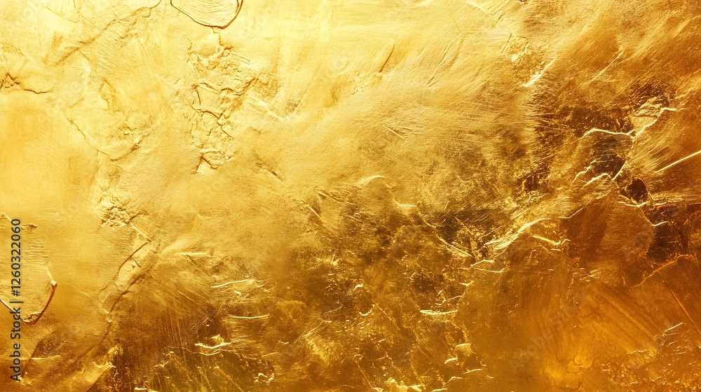 Aufkleber stunning shimmering golden metallic abstract background with a glittering granular texture and a mes