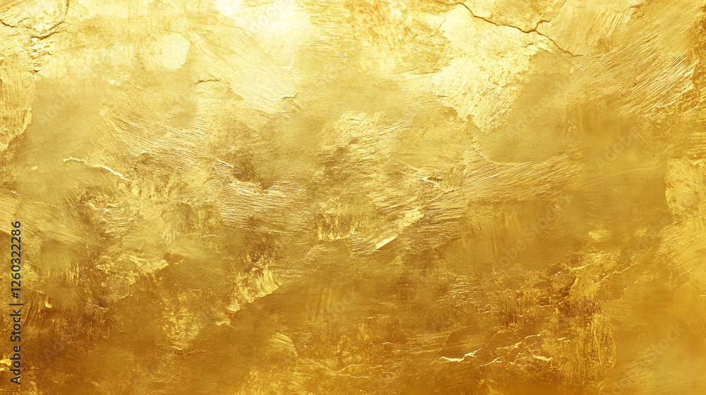 Poster vibrant abstract background with golden metallic paint texture shimmering glitter and light effects 