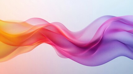 Fototapeta premium Abstract flowing color ribbons background with flowing color ribbons and smooth gradient effects. Emphasizing modern elegance and dynamic movement, ideal for artistic visuals and high-impact designs.