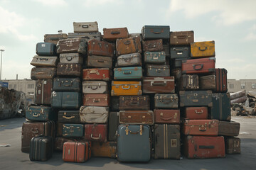 Colorful suitcase 