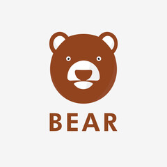 Vector cute teddy bear waving hand cartoon icon illustration