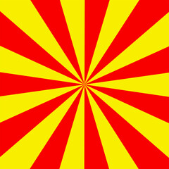 Square red and yellow sunburst background