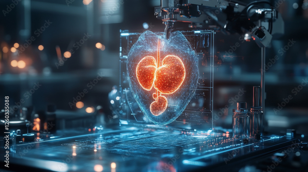 Poster creating organs with advanced bioprinting technology