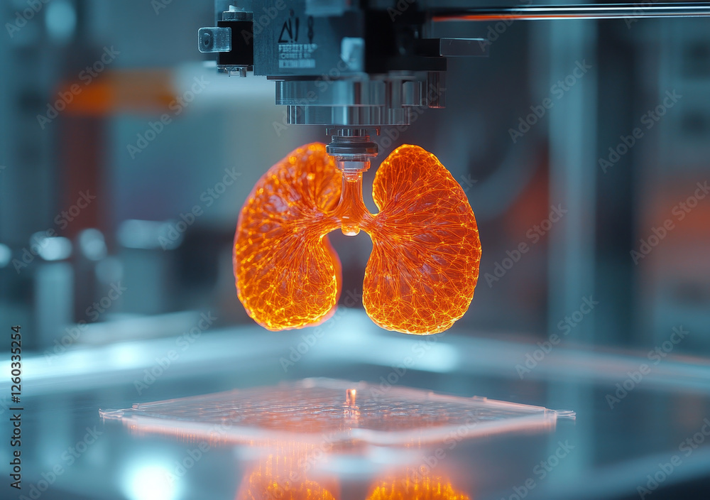 Poster artificial lung tissue bioprinting in lab setting