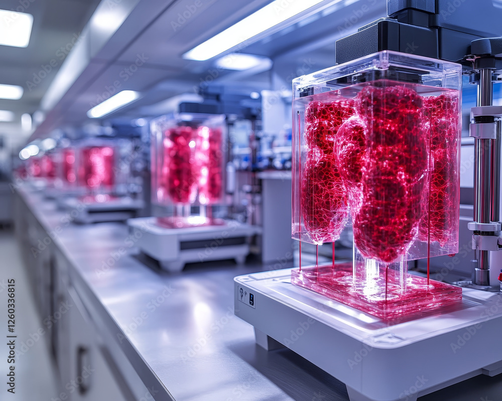 Poster creating organ models with advanced bioprinters in lab