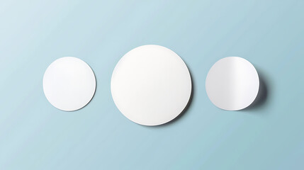 Blank Circle Sticker Mockup for Custom Designs