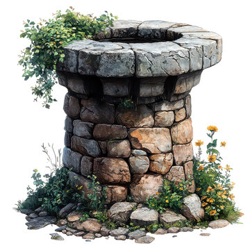 recommend clip art: Water well isolated on transparent background