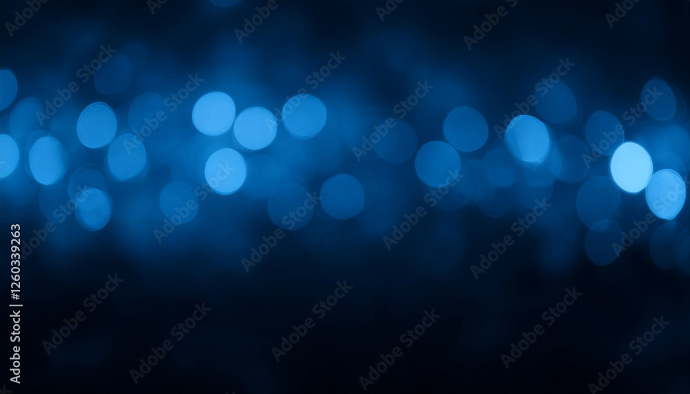 Wall mural bokeh neon light flare blur glow banner cyber illumination navy blue black color gradient on dark ni