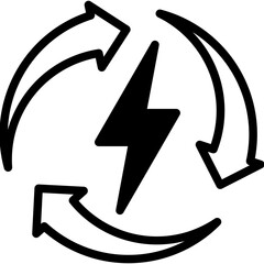 Recharge mixed icon
