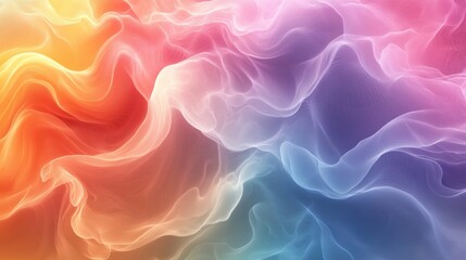 Fototapeta premium Abstract fractal waves background featuring intricate waves with fluid motion and diverse colors. Emphasizing a dynamic and mesmerizing pattern, ideal for artistic visuals and modern backgrounds.