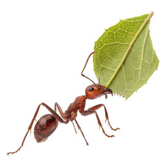 RARE LEAFCUTTER ANT IN ISOLATE BACKGROUND
