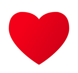 Red heart icon. Symbol for Valentines day,