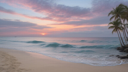 Framed beach sunset image for file submission on the website. 
